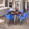 Regency Kahlo Round Table & Chair Sets, 48 W, 48 L, 29 H, Wood, Metal, Plastic Top, Cherry TPL48RNDCHCM47BE - alternate 5